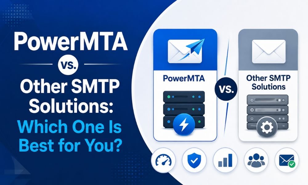 PowerMTA vs other SMTP solutions comparison for bulk email