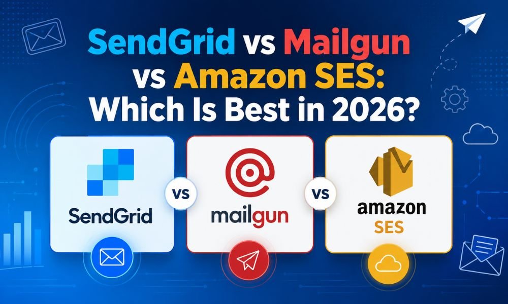 SendGrid vs Mailgun vs Amazon SES email service comparison in 2026