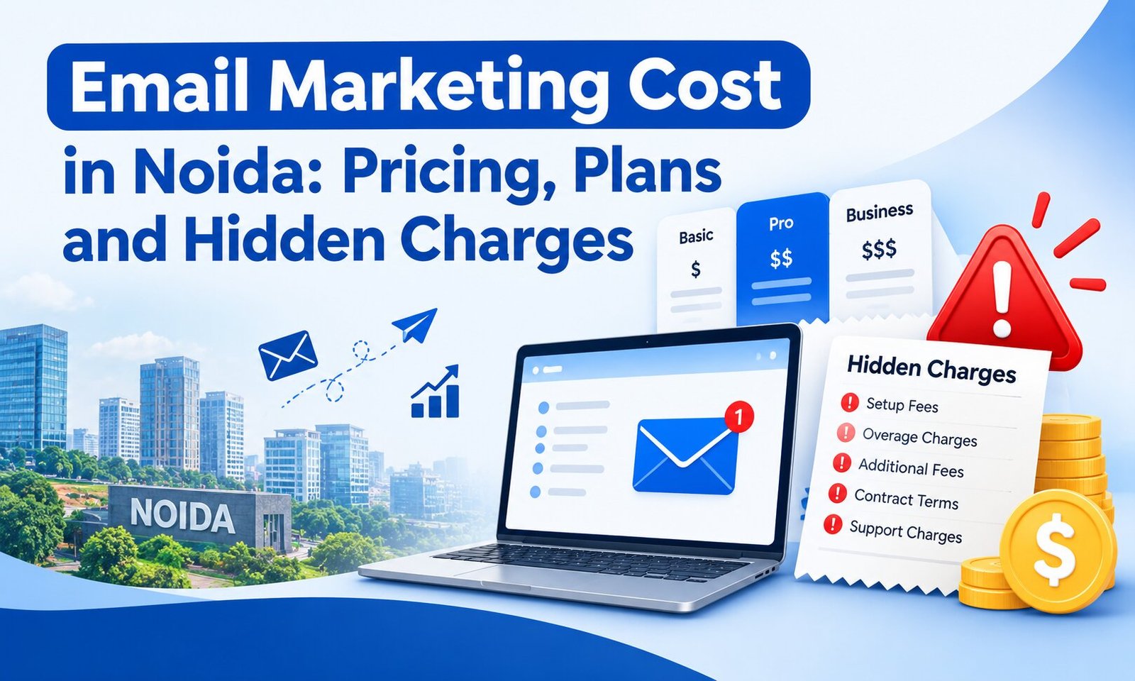 Email marketing pricing plans and campaign management costs for businesses in Noida